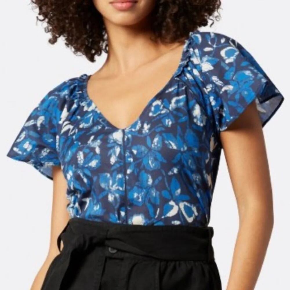 Joie KATYA SHORT SLEEVE COTTON TOP- Size 2X - Perfect for warm days!